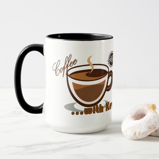 Caneca Coffee with Kevin Logo Mug (Com Donut)