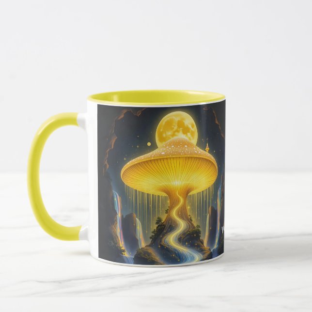 Caneca Cogumelo Amarelo Fantasia (Esquerda)