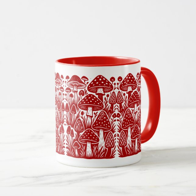Caneca Cogumelos (Frente Esquerda)