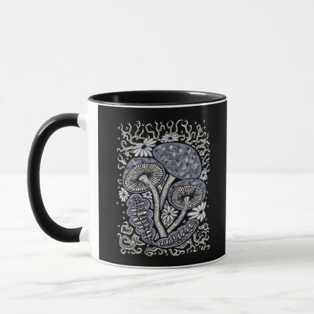 Caneca Cogumelos E Whimsigoth (Esquerda)
