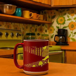 Caneca Cogumelos Sunset Vintage