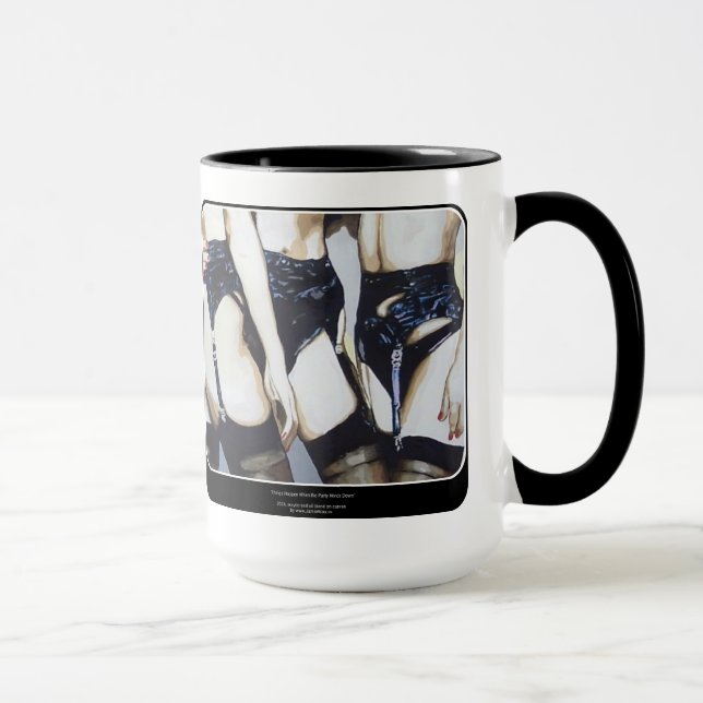 Caneca 'Coisas Acontecem' Pintura em um (Direita)