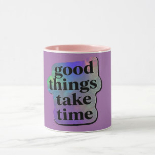 Caneca Coisas Boas Levam Tempo