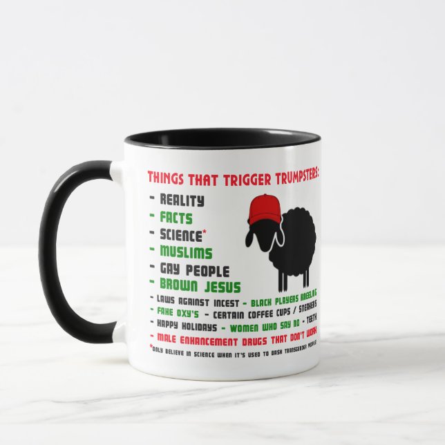 Caneca Coisas engraçadas que provocam suportes dos (Esquerda)