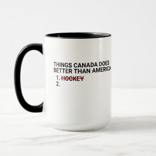 Caneca Coisas que o Canadá Faz Melhor que a América Engra