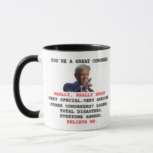 Caneca Colaborador de Trump Personalizado, Colega de Trab