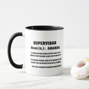 Caneca Colaborador do Office de Definição de Supervisor