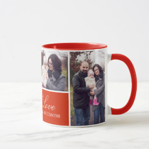 Caneca Colagem da foto do monograma 4