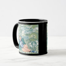 Colagem da Pausa para Café da Garota Pinup Retro