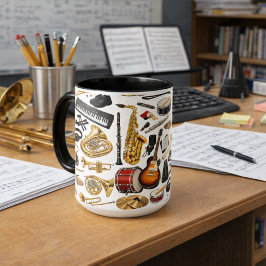 Caneca Colagem de Banda
