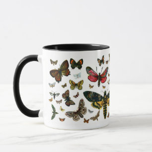 Caneca Colagem de Borboletas e Mães mais conhecidas na Eu