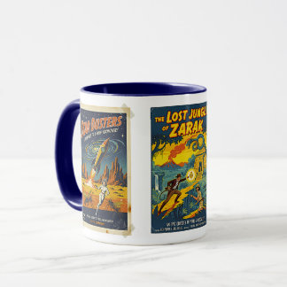 Caneca Colagem de Cartazes de Filmes Cinema Retrô