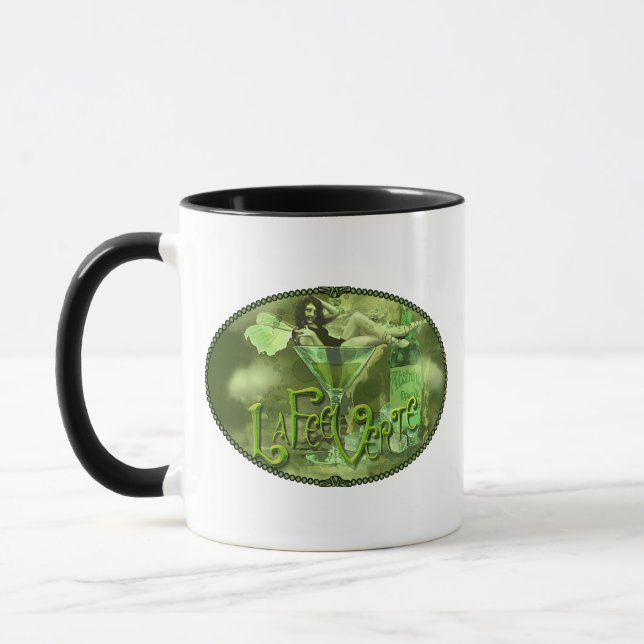 Caneca Colagem de Fada Verde I Mug (Esquerda)