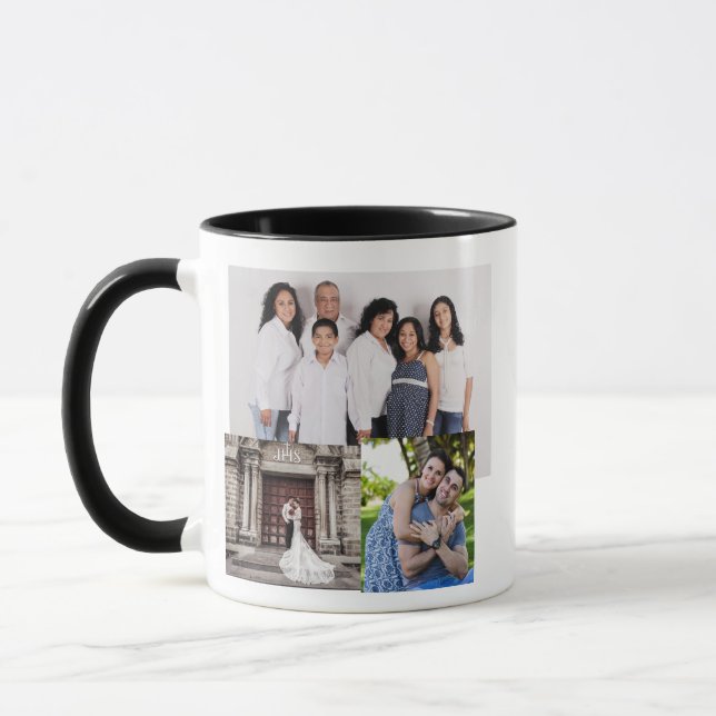 CANECA COLAGEM DE FOTOGRAFIA COM CAFÉ PERSONALIZADO (Esquerda)