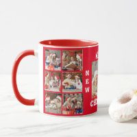 COLAGEM DE FOTOGRAFIA DO cheio MERRY CHRISTMAS MUG