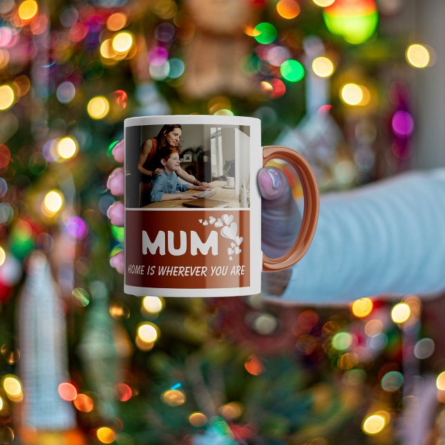 Caneca Colagem de Fotografias de mãe - Mug de Café Person (Criador carregado)