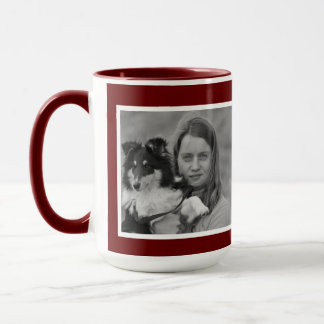 Caneca Colagem de fotografias Moderna 2 Personalizada