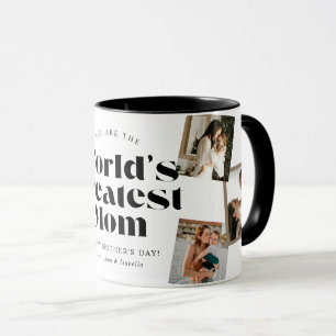 Caneca Colagem de Fotos 6 da Melhor Mãe do Mundo