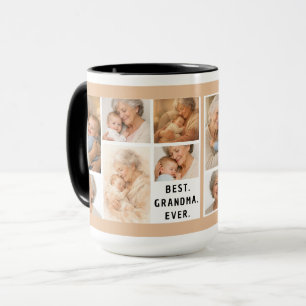 Caneca Colagem de Fotos da Vovó Personalizada Dia dos A