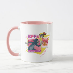 Caneca Colagem de Fotos Emoji do Tom & Jerry BFF