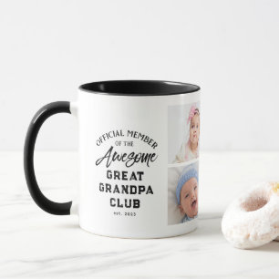 Caneca Colagem de Fotos Incrível Bisavô Maravilhoso