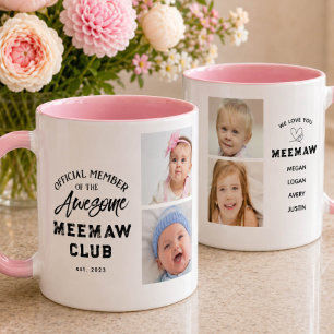 Caneca Colagem de Fotos Incrível MEEMAW