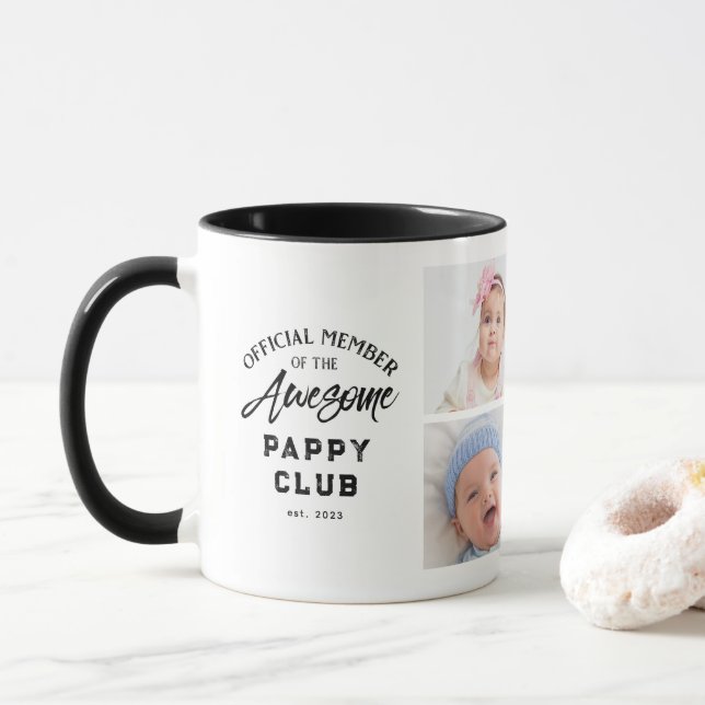 Caneca Colagem de Fotos Incrível PAPPY (Com Donut)