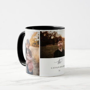 Caneca Colagem de Fotos Moderna Tipografia 3