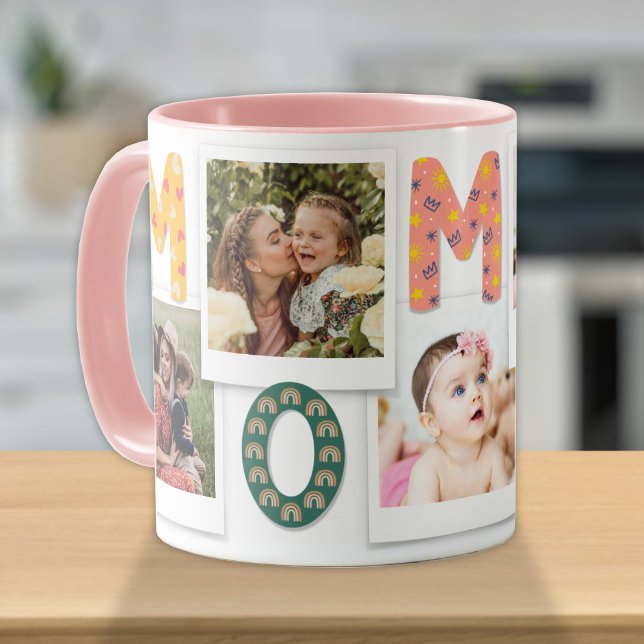 Caneca Colagem de Fotos para Bebês, Filhos e Mamães (Criador carregado)