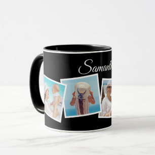 Caneca Colagem de Fotos Personalizada de 4 Intos Invisíve