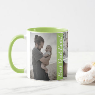 Caneca Colagem de Fotos Personalizada Dia dos Pais
