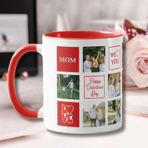 Caneca Colagem de Fotos Personalizadas para o Dia dos Nam