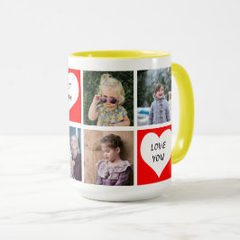 Caneca Colagem de Modelo de Foto Melhor Mãe