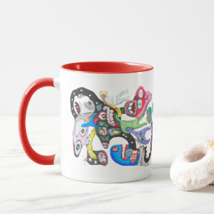 Caneca Colagem de monstros