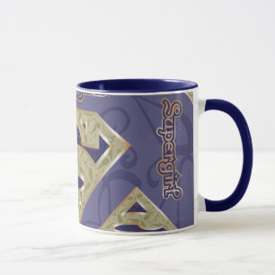 Caneca Colagem extravagante do logotipo de Supergirl