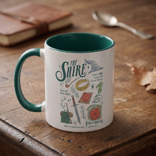 Caneca Colagem Gráfica em Aquarela THE SHIRE™