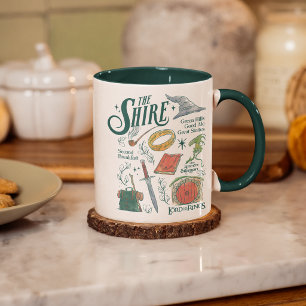Caneca Colagem Gráfica em Aquarela THE SHIRE™