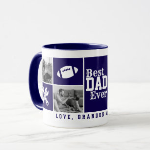 Caneca Colagem personalizada de 4 fotos "Melhor Pai Nunca