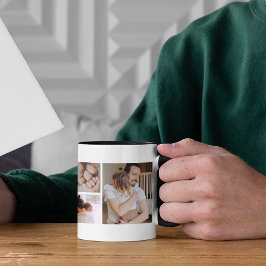 Caneca Colagem Personalizada de 6 Fotos | Dia dos Pais