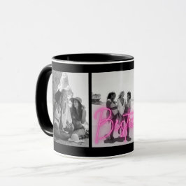 Caneca Colagem personalizada de fotos em preto e branco