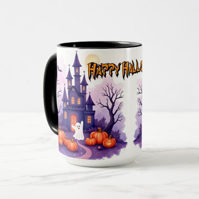 Caneca Coleção Assustadora de Halloween Popular Fofa (Frente Esquerda)