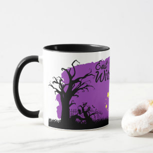 Caneca Coleção de Carimbo de Halloween "Mau Witch"