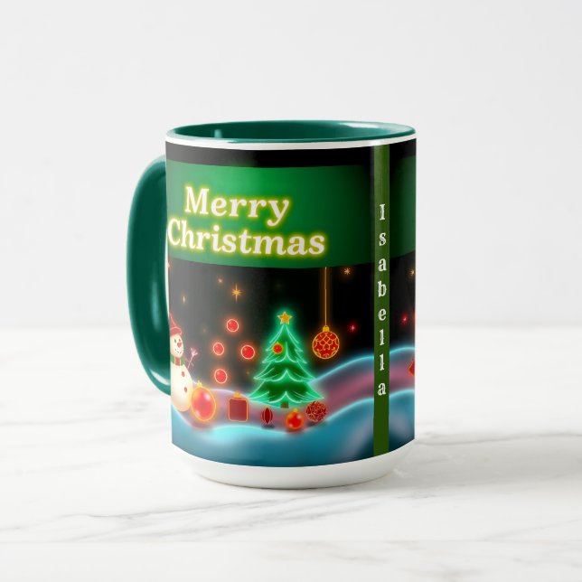 Caneca Coleção de Feriados de Natal Popular (Frente Esquerda)