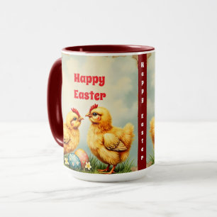 Caneca Coleção de Feriados em Galinha da páscoa Vintage 2
