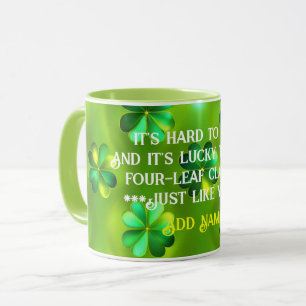 Caneca Coleção de Listas do Clover Verde 4 Popular