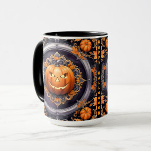 Caneca Coleção de outono Trendy Halloween Pumpkin