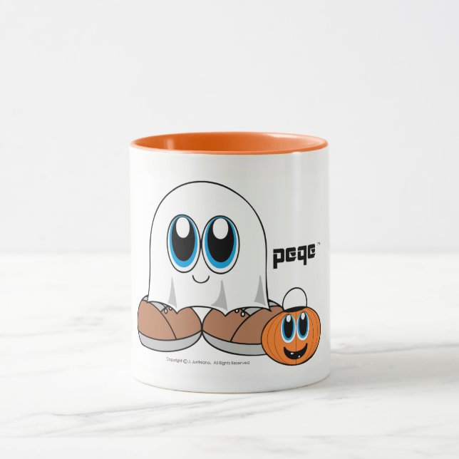 Caneca Coleção de PEQE o Dia das Bruxas - fantasma (Centro)