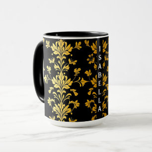 Caneca Coleção Floral Elegante de Luxo Popular