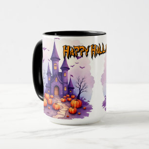 Caneca Coleção Moderna de Halloween Assustadora e Fofa