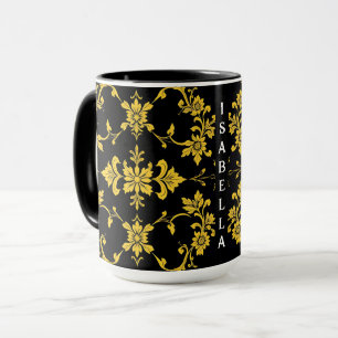 Caneca Coleção Moderna de Luxo Elegante Floral